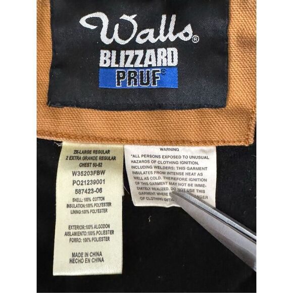 Blizzard Pruf by Walls VTG Chore Barncoat Work Wear Coat Jacket Size 2 XL - Picture 3 of 11